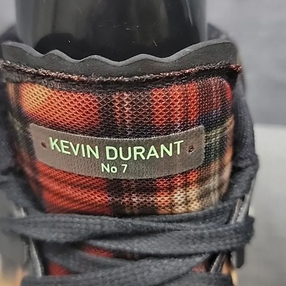Nike KD 13 Bleach Plaid Black White Onyx DA0895-005  Men's Size 9.5